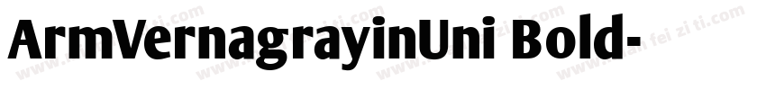 ArmVernagrayinUni Bold字体转换